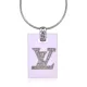 Кулон LV на цепочке, 3х2см UG270
