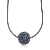 Кулон Шар со стразами, цвет черный UG274