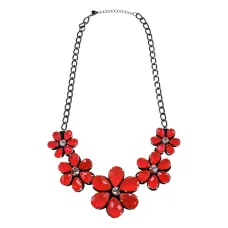 Колье Цветы на цепочке UG275