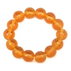 Матовый стеклянный браслет 14мм с иероглифами BS223