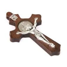 Кулон Распятие 35х58мм дерево, металл BJK081