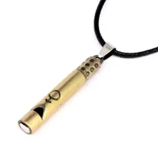 Кулон свисток 4,7см с символом Мужчина, цвет бронз. BJK082-1-M