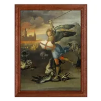 Постер в рамке 17х22см Рафаэль Санти - Святой Михаил и дракон (1503-05) POSV-0168