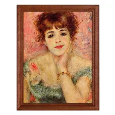 Постер в рамке 17х22см Пьер Огюст Ренуар - Жанна Самари (1877) POSV-0171