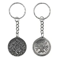 Брелок Одолень-трава 3см, медицинская сталь V-BM004