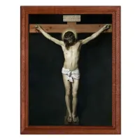 Постер в рамке 17х22см Диего Родригес де Сильва и Веласкес - Распятие (1632) POSV-0177