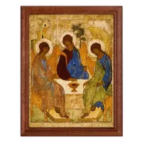 Постер в рамке 17х22см Андрей Рублев - Троица (1411-27) POSV-0185