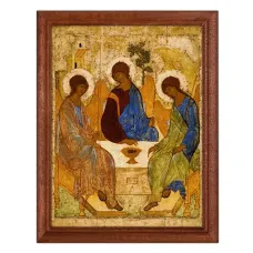 Постер в рамке 17х22см Андрей Рублев - Троица (1411-27) POSV-0185