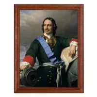 Постер в рамке 17х22см Поль Деларош - Петр I Великий, император России (1838) POSV-0186