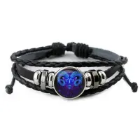 Кожаный браслет Знаки Зодиака - Овен BS262-05