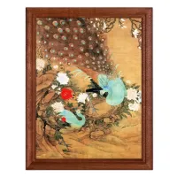 Постер в рамке 17х22см Yu Yuan - Павлины POSV-0189