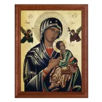 Постер в рамке 17х22см Божья Матерь с Иисусом POSV-0202