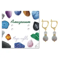 Серьги Амазонит SEB04-04