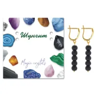 Серьги Шунгит SEB05-23