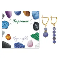 Асимметричные серьги Содалит SEB06-19