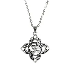 Кулон-амулет Ом с цепочкой 35х28мм AC023