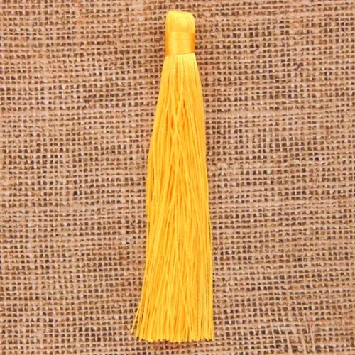Кисточка из ниток 12см, цвет Жёлтый KIS001-01