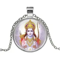 Кулон с цепочкой Рама, цвет серебр. ALK622