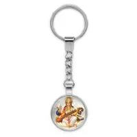 Брелок Сарасвати, цвет серебр.