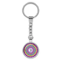 Брелок Ом, цвет серебр. BK-ALK621