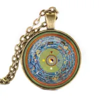 Кулон с цепочкой Мандала 5 элементов, цвет бронз. ALK046