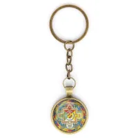 Брелок Ваджрапани мандала, цвет бронз. BK-ALK026