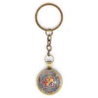 Брелок Хеваджра мандала, цвет бронз. BK-ALK037