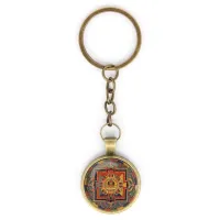 Брелок Амитаюс мандала, цвет бронз. BK-ALK041