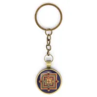 Брелок Будда медицины мандала, цвет бронз. BK-ALK045
