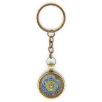 Брелок Мандала 5 элементов, цвет бронз. BK-ALK046