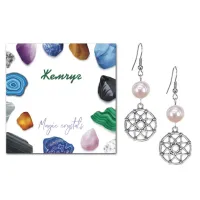 Серьги Ловец снов (защита от опасностей), Жемчуг натуральный SEB07-07-0023