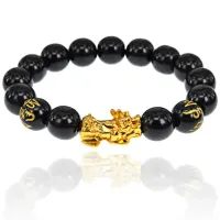 Браслет Пи Щу с мантрами, 12мм BS045-12