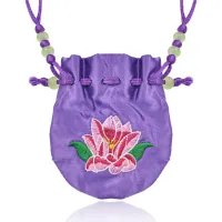 Мешочек-ожерелье Лотос, 9х7см MESH007