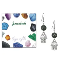 Серьги Хамса (от сглаза и зла), Змеевик SEB07-09-01