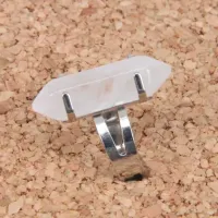 Кольцо с натуральным камнем Горный хрусталь KL017-09