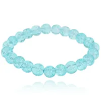 Браслет Сахарный кварц 8мм, цвет голубой BJBS-192-1