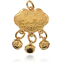 Кулон-подвеска Замок Долголетия, цвет золотой FET006-1