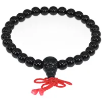 Четки-браслет Черный агат, 6мм BS433-6