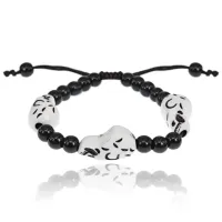 Браслет Череп, 6мм BS434