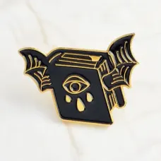 Значок Книга заклинаний, металл, эмаль 30х23мм ZN008