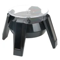 Вращающийся дисплей UFO на солнечных батареях с подсветкой 13,5х8,5см черный STN011-1