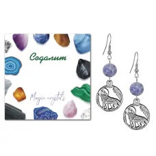 Серьги Волк (защита, сила, победа), Содалит SEB07-19-07