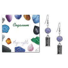 Серьги Счеты (богатство), Содалит SEB07-19-21