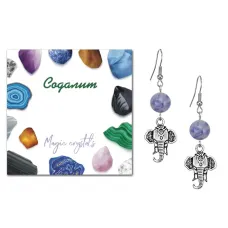 Серьги Слон (мудрость, сила, долголетие), Содалит SEB07-19-26