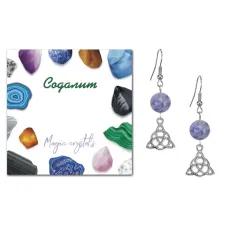 Серьги Трикветр (защита и гармония), Содалит SEB07-19-0069