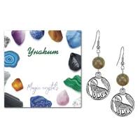 Серьги Волк (защита, сила, победа), Унакит SEB07-21-07