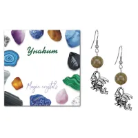 Серьги Дракон (удача, могущество, успех), Унакит SEB07-21-25