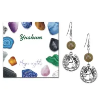 Серьги Подкова (счастье), Унакит SEB07-21-31