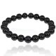 Браслет из натурального камня Черный агат, 8мм BJBS-190