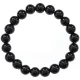 Браслет из натурального камня Черный агат, 8мм BJBS-190
